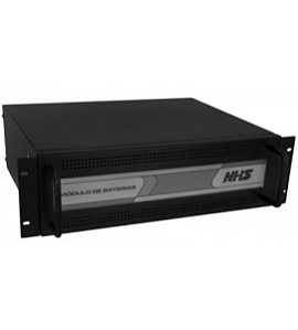 Módulo de Bateria NHS Rack 19" 3U p/16 B. Sel 9Ah Preto- 96V 94.A0.009606