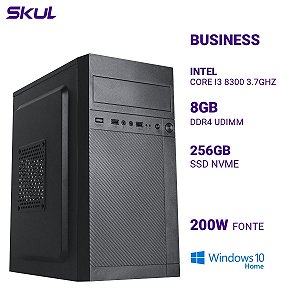 PC B300 Core I3 8300 3.7ghz Memória 8gb Ddr4 Ssd 256gb Nvme Fonte 200w W10H