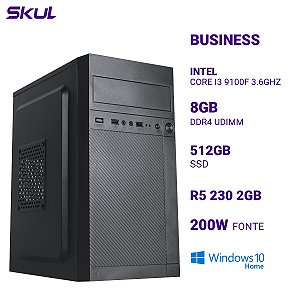 PC B300 Core I3 9100f 3.6ghz 8gb Ddr4 Ssd 512gb R5 230 2gb Fonte 200w W10H