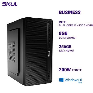 PC B300 Dual Core I3 4130 3.40ghz 8gb 256gb Nvme Fonte 200w Bivolt  W10P