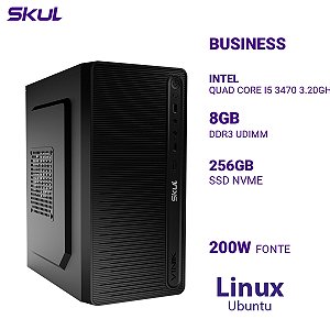 PC B500 Quad Core I5 3470 3.20ghz 8gb 2x 4gb 256gb Nvme Fonte 200w  Ubuntu