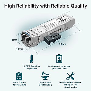 Gbic Modulo Sfp+ 10g Lc Duplex Monomodo Tl-sm5110-lr Smb