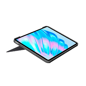 Capa Com Teclado Logitech Para Ipad 11" 5° E M2 Cinza - 920-012626