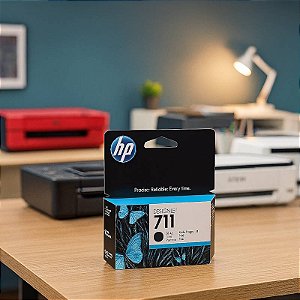Cartucho de Tinta HP 711 Preto DesignJet CZ129AB