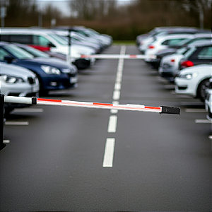 Barreira Ppa A19420 Slim Retangular 4,5 Metros Branca Led P/ Cancela K10