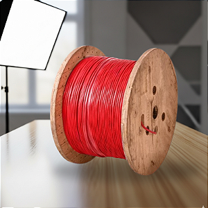 Cabo Condutti Alarme Incendio 2X0,75Mm2 Vermelho Rl 100M 600V Nbr 17240