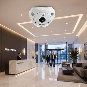 Câmera Ip Hikvision Ds-2Cd63C5G0-Ivs(1.29Mm)(B) Fisheye 311319077