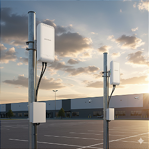 Kit Antena Radio Hikvision DS-3WF02-5AC/D Outdoor 5Ghz Cpe 2X2 Mimo