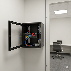 Mini Rack De Parede Fibracem Desmontavel 12U 470Mm P470 - Ba0042S00000000