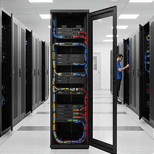 Rack De Piso Fibracem Desmontavel 44U 1070Mm P1070 - Bi0019S00000000