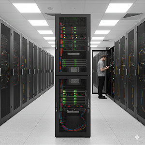 Rack Fibracem Bipartido Colmeia 44U 2X 21U L600 P1100 - Bi0080C00000000