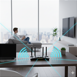 Roteador Tp-Link Ex511 Wi-Fi 6 Wireless Ax3000 Dual Band Gigabit