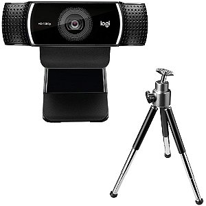 Webcam Logitech C922 Full HD 1080p Preta C/Tripé 960-001087-C