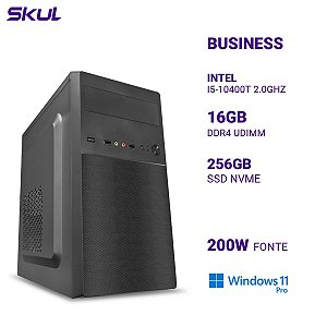 Computador B500 I5-10400t 2.0ghz Memória 16gb Ddr4 Ssd 256gb Nvme Fonte 200w Windows 11 Pro
