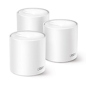Kit 3 Roteadores Tp-link Mesh Wi-fi 6 Gigabit Dual-band Ax1500 Deco X10 - Mtp0043