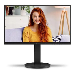 Monitor Aoc 21,5" Wled Full Hd 75hz 4ms Hdmi Vga Widescreen Va Vesa Ajuste De Altura - 22b3hmf