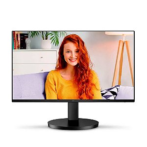 Monitor Aoc 23,8" Wled Full Hd 100hz 1ms Hdmi Vga Widescreen Va Vesa Ajuste De Altura- 24b3hmf2
