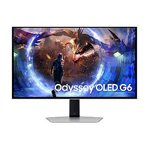 Monitor Samsung 27" Odyssey G6 Oled Qhd 360hz 0,03ms Displayport Usb Altura E Rotacao Ls27dg600slxzd