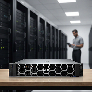 Servidor Dell PowerEdge R760XS Intel Xeon Silver 4509Y 8C 32GB 2TB HD iDRAC9 Enterprise - 210-BHTJ-012F