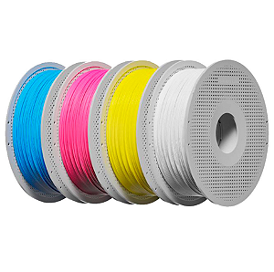 Kit de Filamentos Bambu Lab Pla Ciano, Magenta, Amarelo e Jade Branca 1,75mm A00-cmyk-1.75-4000-spl