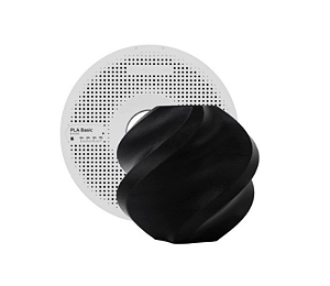 FILAMENTO BAMBU LAB PLA PRETO COM CARRETEL REUTILIZAVEL, 1,75MM A00K01751000SPL