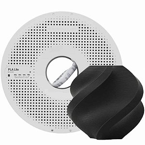 Filamento Bambu Lab PLA Lite Preto C/ Carretel Reutilizavel 1,75mm A18K01751000SPL
