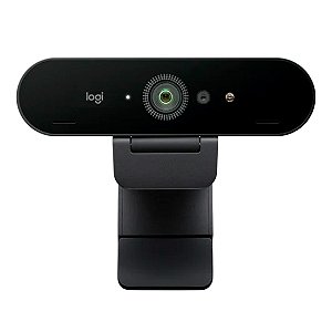 Webcam Logitech Brio Profissional 4K Preta - 960-001723