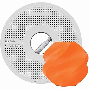Filamento Bambu Lab Pla Basic Laranja Com Carretel Reutilizavel - 2767