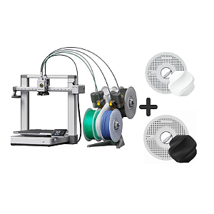 Impressora 3D FDM Bambu Lab A1 Combo AMS Lite + Kit de Filamentos Preto e Branco