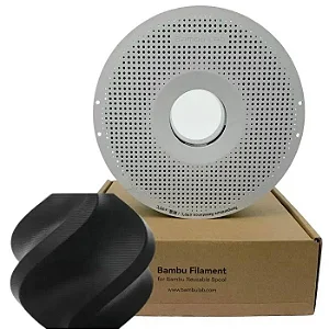 Filamento Bambu Lab Asa Preto 1,75mm, Com Carretel Reutilizavel - B01K01751000SPL