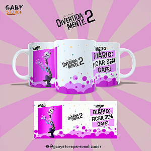 CANECA DIVERTIDAMENTE MEDO