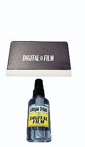 Kit de Aplicação de Películas Hidrogel/Vidro da DIGITAL FILM- limpa telas e espátula