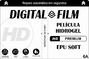 6A - 50 Películas PREMIUM Transparente Hidrogel EPU Soft para Máquinas de Corte
