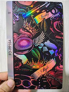 Película Skin Holográfica 3D traseira FD-PP164