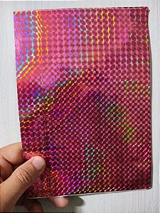 Película Skin Holográfica 3D traseira Colorpink