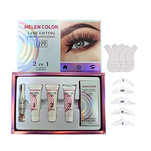 Kit P/Brow Lamination e Lash Lifting Helen Color