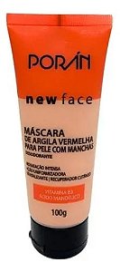 Máscara Facial de Argila Vermelha Porán
