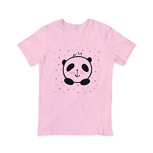 Camisa Infantil - Panda Rosa