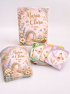 Jogo mini UNO com caixinha - personalizado