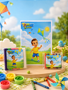 Kit colorir e modelar G - lembrancinha personalizada