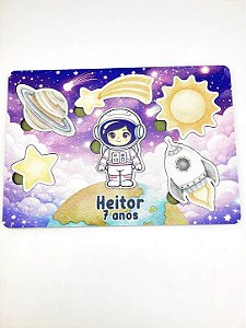 Jogo de encaixe - astronauta menina