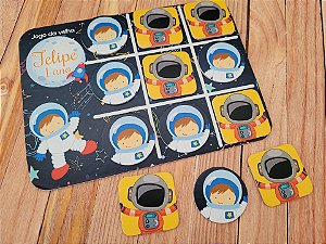 Jogo da velha cartonado - astronauta