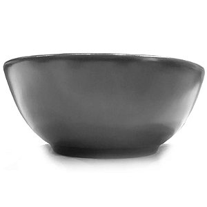Tigela Em Cerâmica Cinza Escuro 17,5 Cm D1109
