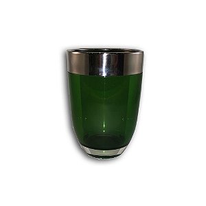 Copo Acrílico 300 ML Com Detalhe Cromado KY742 - VERDE