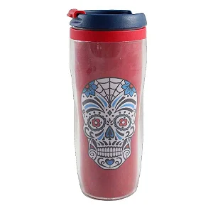 Copo Viagem  Caveira Mexicana 300 Ml