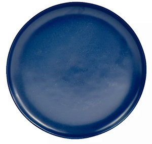 Prato Raso De Cerâmica Azul Escuro 28,5 Cm D0998