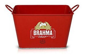 Balde de Gelo para Cerveja Retangular Brahma Chopp em Aço 8288