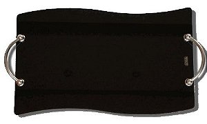 Bandeja Vidro Letícia Preto 53 x 33 cm 8720 - PRETO