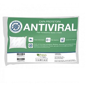 Capa Antiviral Travesseiro Infantil 30x40 cm