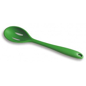 Colher De Silicone Vazada Verde R.D6712-Vd